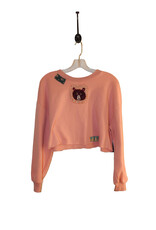 Sue Dreamer SD-176 Handsewn Pink Crop Sweatshirt-Bear S/M