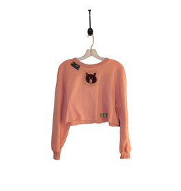 Sue Dreamer SD-176 Handsewn Pink Crop Sweatshirt-Bear S/M