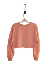 Sue Dreamer SD-176 Handsewn Pink Crop Sweatshirt-Bear S/M