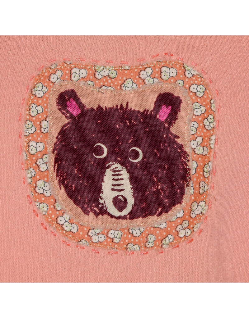 Sue Dreamer SD-176 Handsewn Pink Crop Sweatshirt-Bear S/M