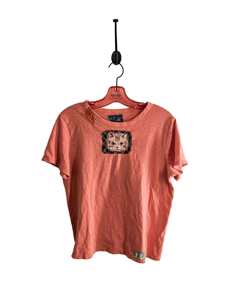 Sue Dreamer SD-171 Handsewn Coral Cat T-shirt S/M