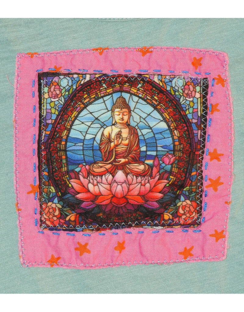 Sue Dreamer SD-161 Handsewn Sky blu/ Buddha T-shirt S/M