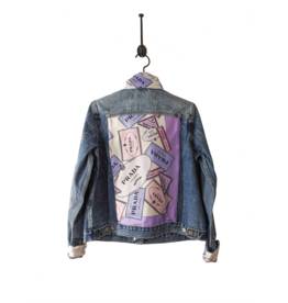 Elevazione Prada Purple Logo Denim jacket M
