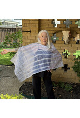 Sarah Majors Art SM Tuxedo Shawl - Soft Gray-Silk & Felted Merino