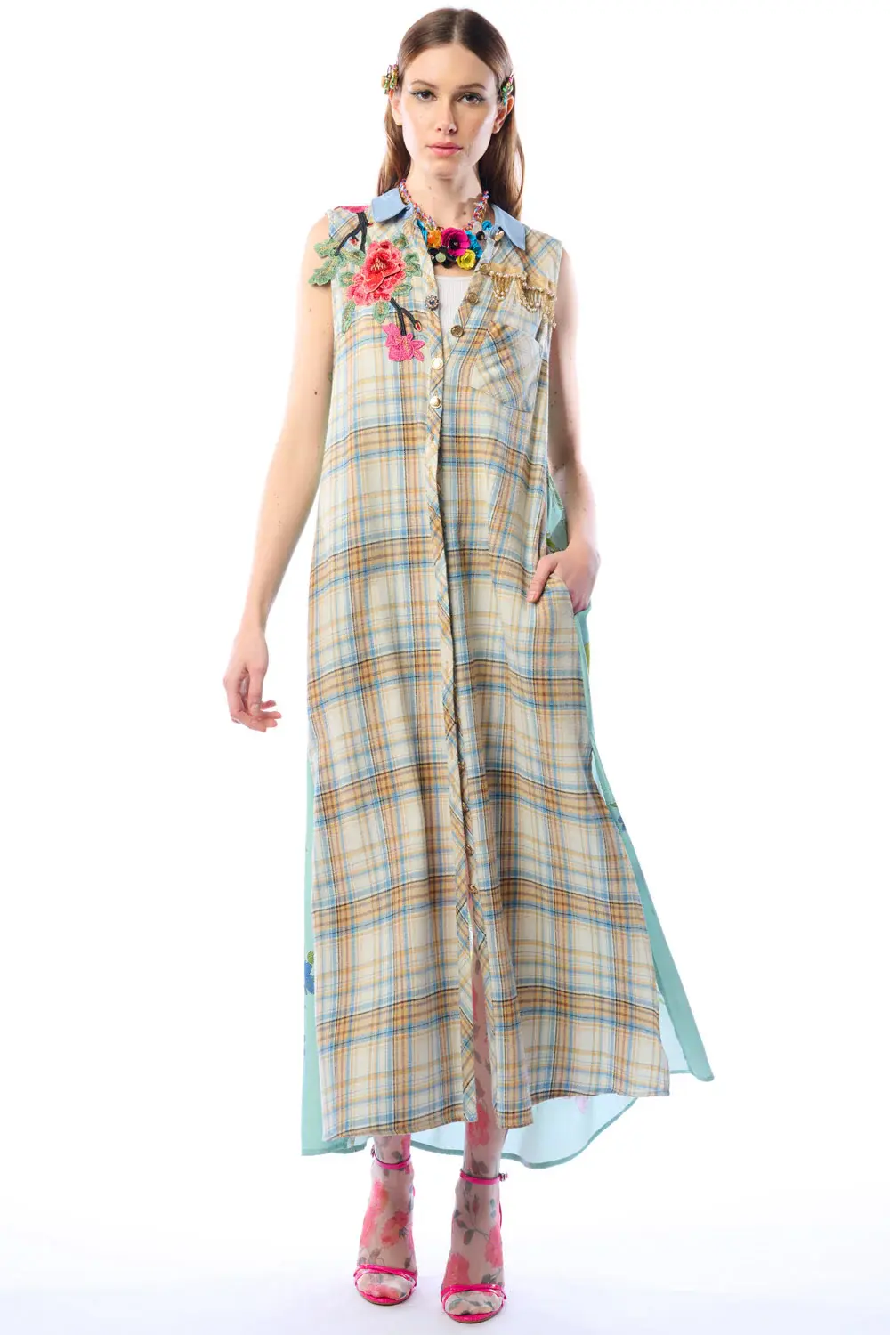 Aratta You Are A Beauty Plaid Duster