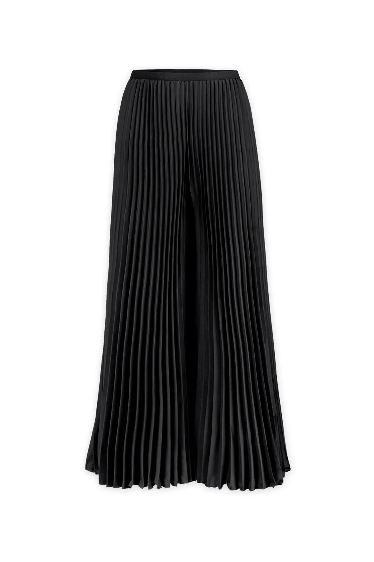 Wild Cosmos Eve Matte Plisse Palazzo Pant Blk OS