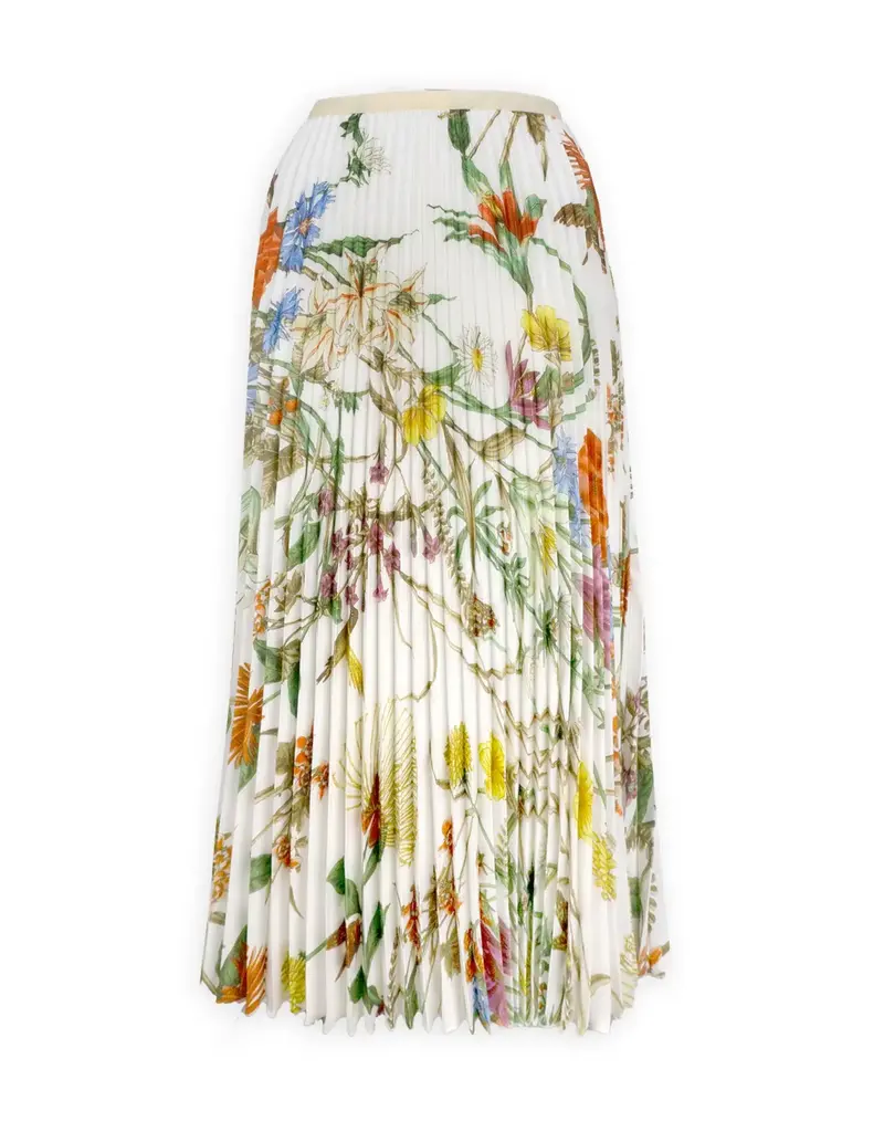 Wild Cosmos Jasmine Blossom Maxi Skirt Cream O/S
