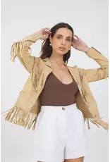 Jakett Annie Waxed Suede Jacket