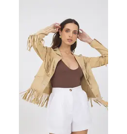 Jakett Annie Waxed Suede Jacket
