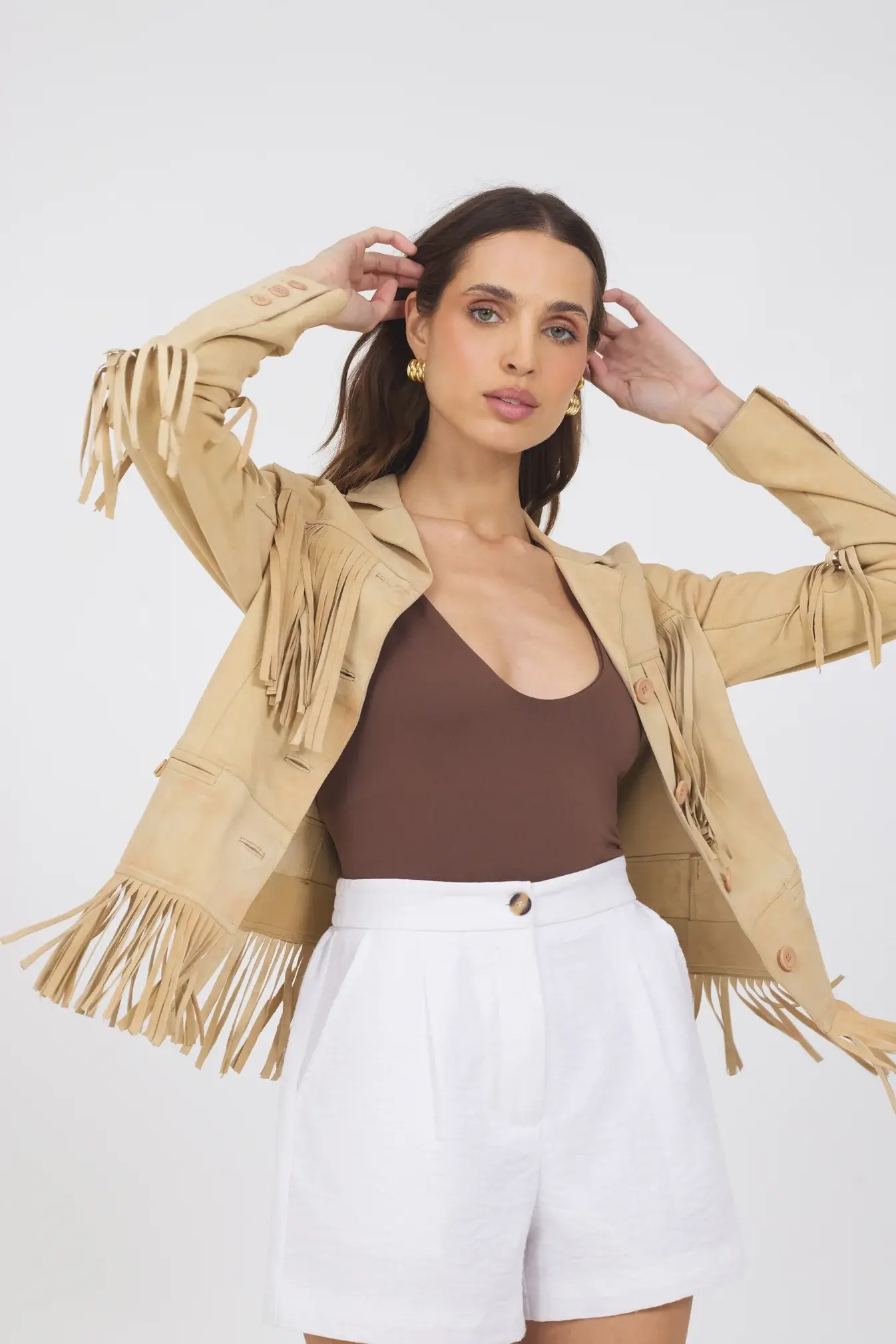 Jakett Annie Waxed Suede Jacket