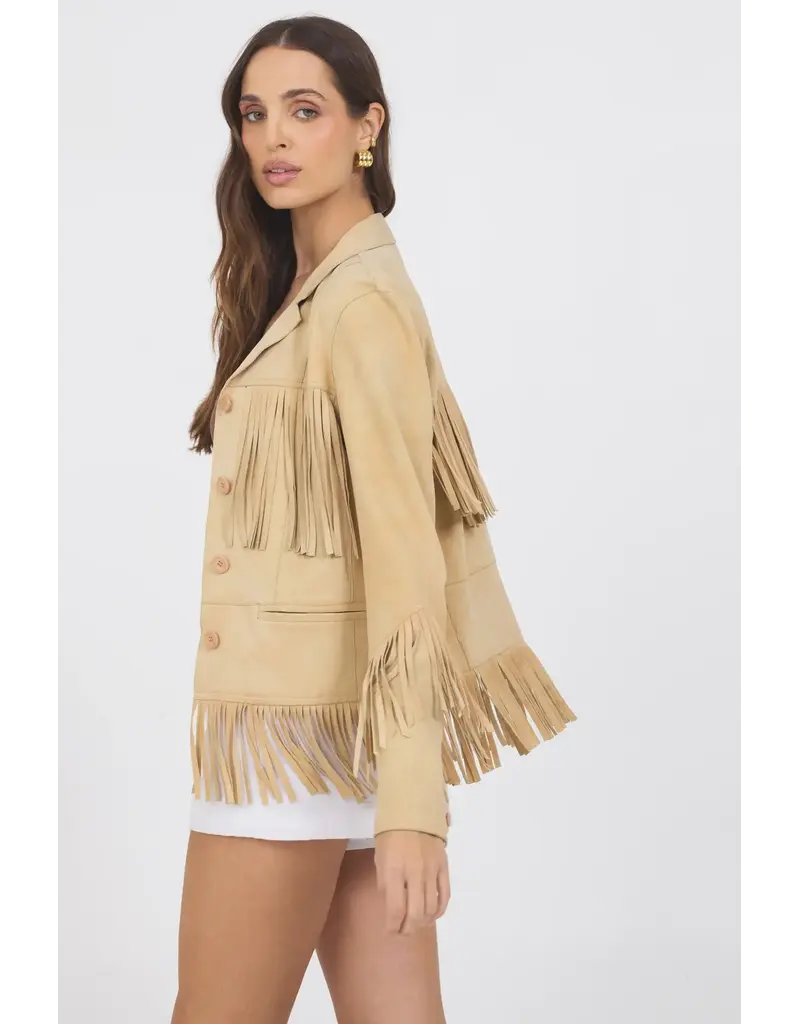 Jakett Annie Waxed Suede Jacket
