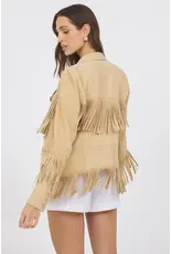 Jakett Annie Waxed Suede Jacket
