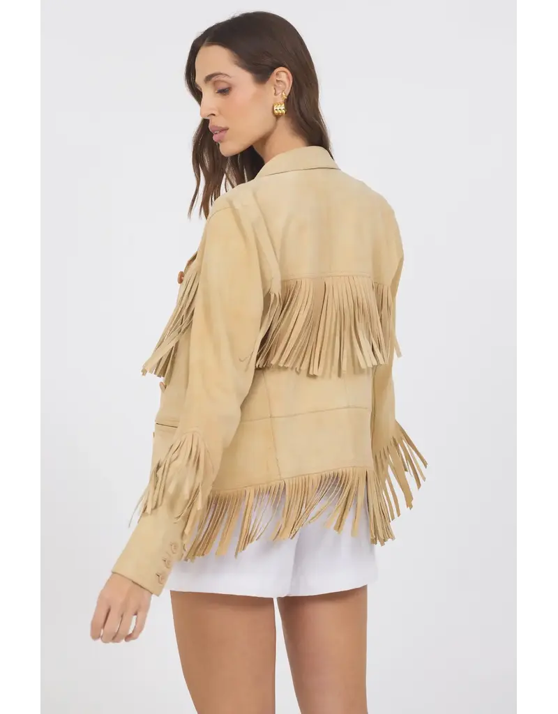 Jakett Annie Waxed Suede Jacket