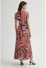 Wild Cosmos Riviera lines ss top Red Mix
