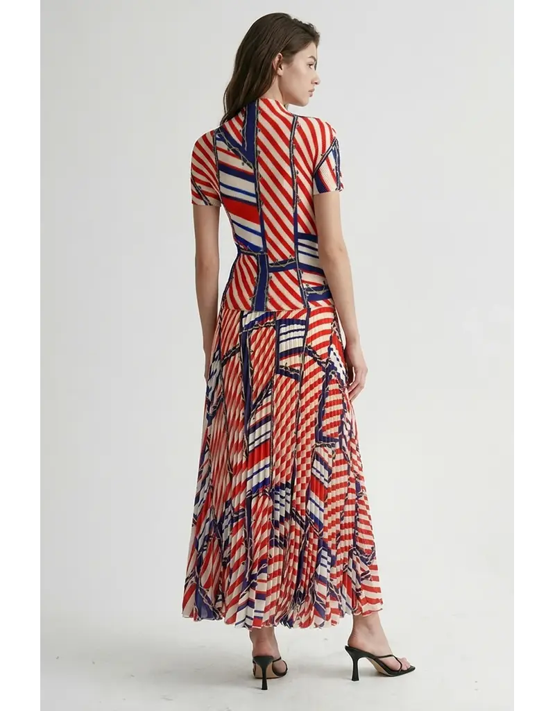 Wild Cosmos Riviera lines ss top Red Mix