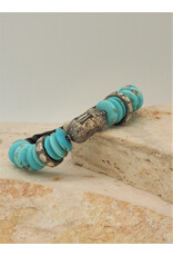 Gildas Gewels B1216C Turq./Diam Bead