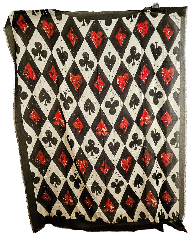Dimple Spade Diamond Scarf 70 x 52