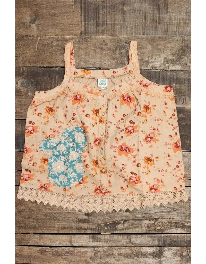 Jaded Gypsy Field Of Flowers Tank