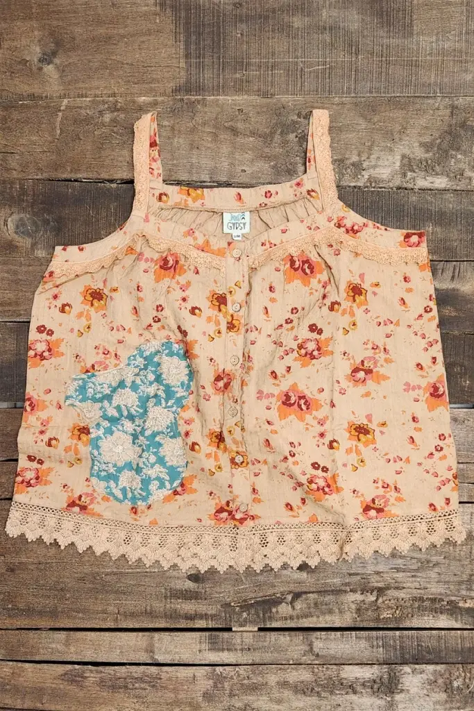 Jaded Gypsy Field Of Flowers Tank