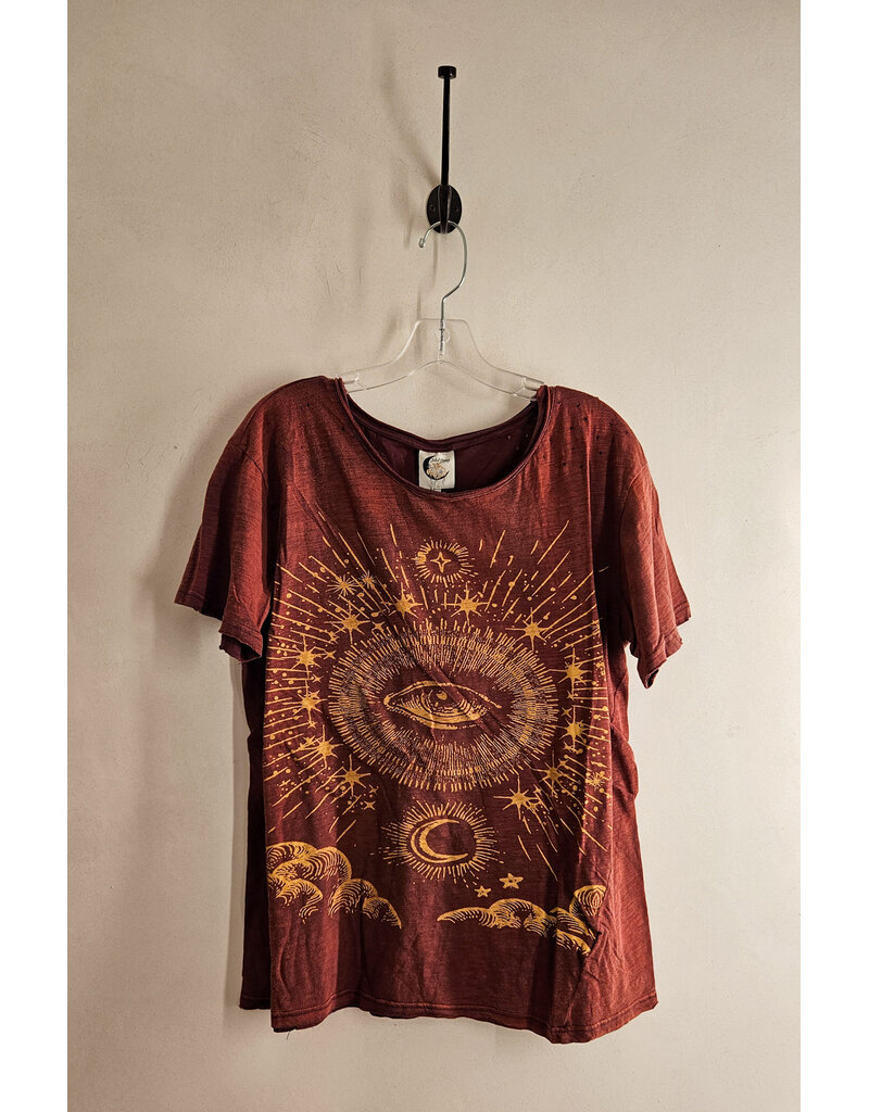 Jaded Gypsy Moon Dance Tee-Wine Evil Eye