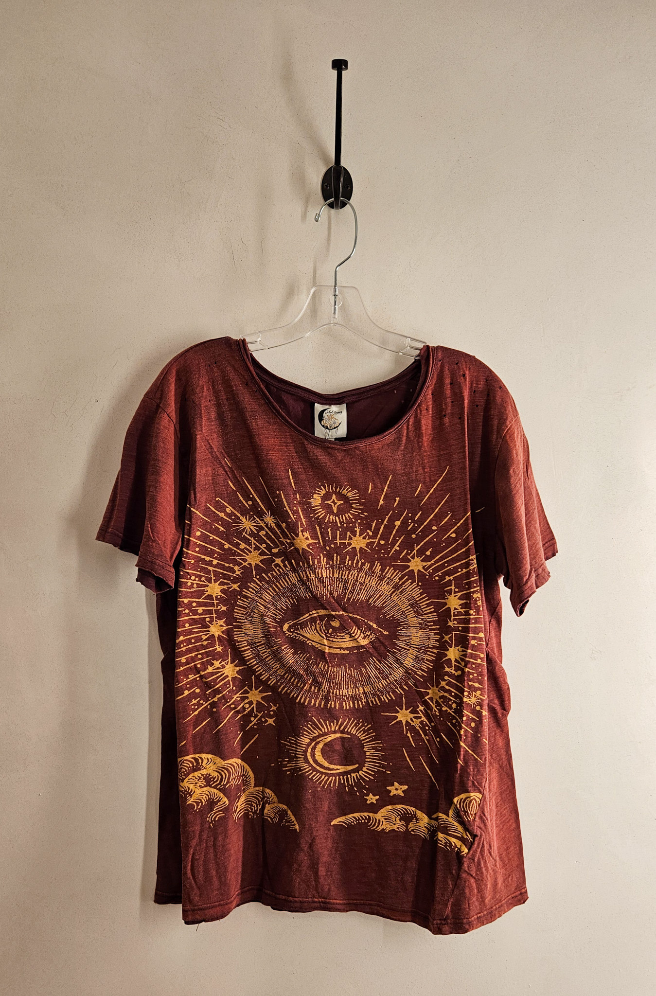 Jaded Gypsy Moon Dance Tee-Wine Evil Eye