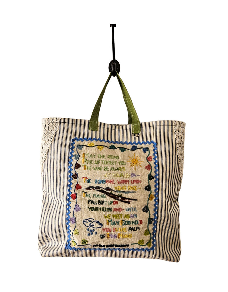 Joni Harkins JH4-Handmade Tote / Irish Blessing