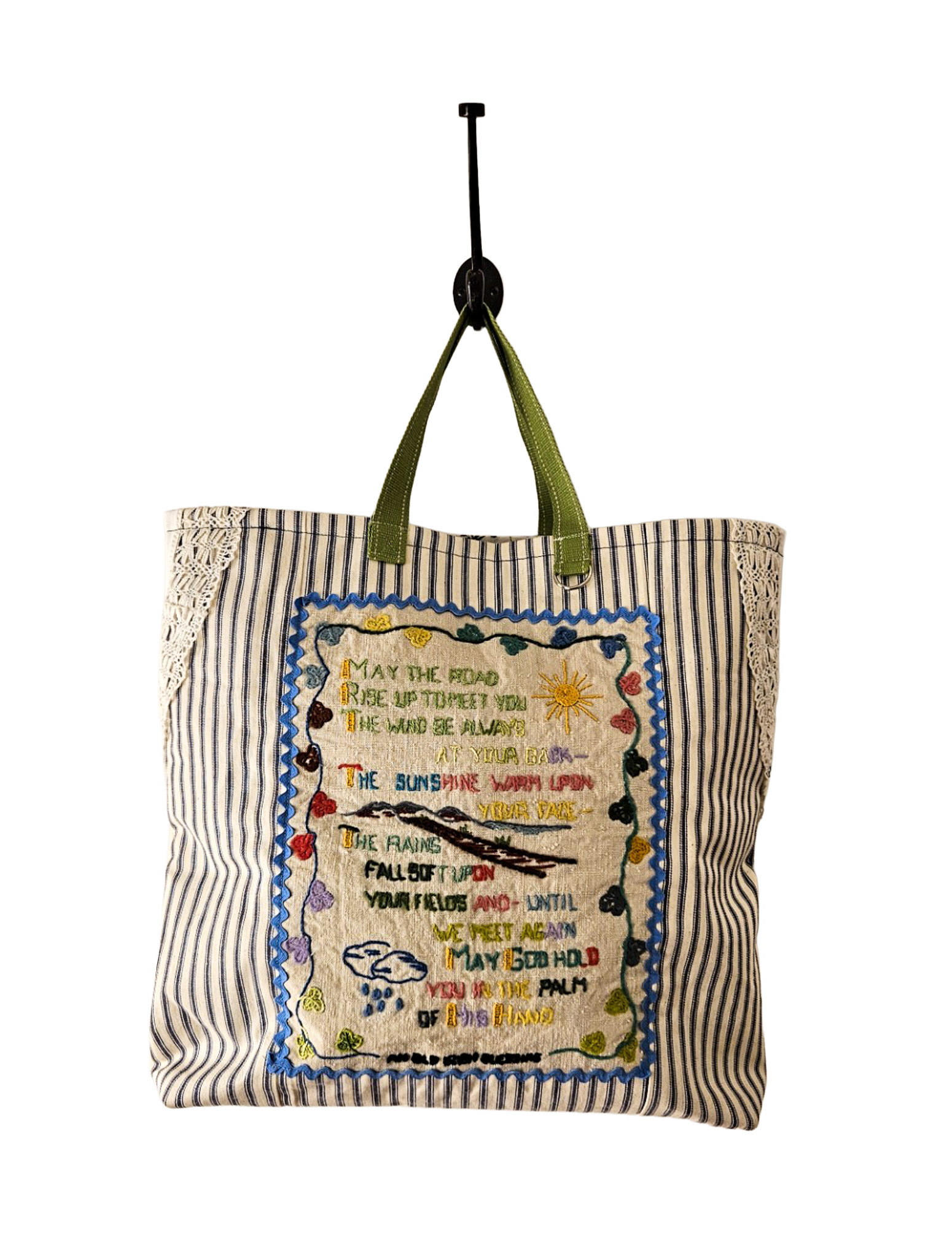 Joni Harkins JH4-Handmade Tote / Irish Blessing