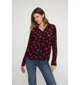 Catherinegee Daria French Cuff Silk Blouse
