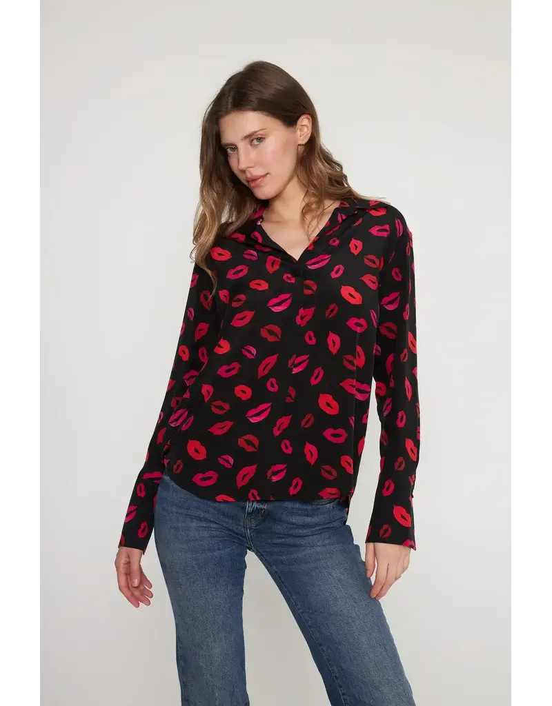 Catherinegee Daria French Cuff Silk Blouse
