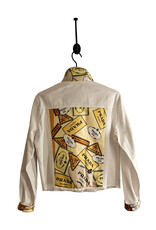 Elevazione Prada on White Denim Jacket M 2576