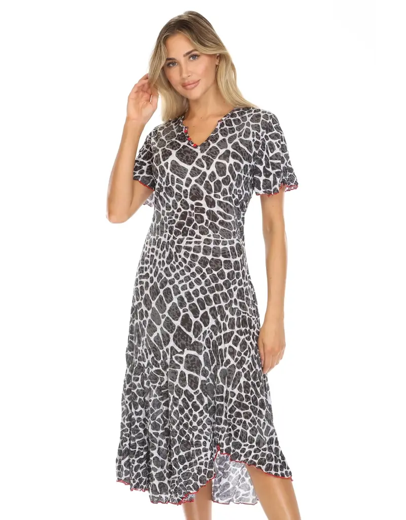 Carine Vivian Dress - Noir Stones