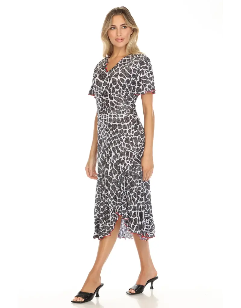 Carine Vivian Dress - Noir Stones
