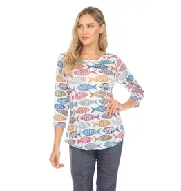 Carine Round Neck Top