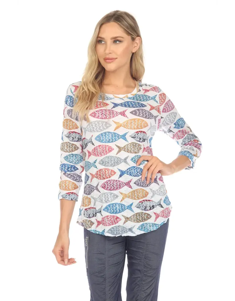 Carine Round Neck Top