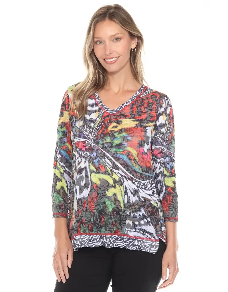 Carine Round Neck Top