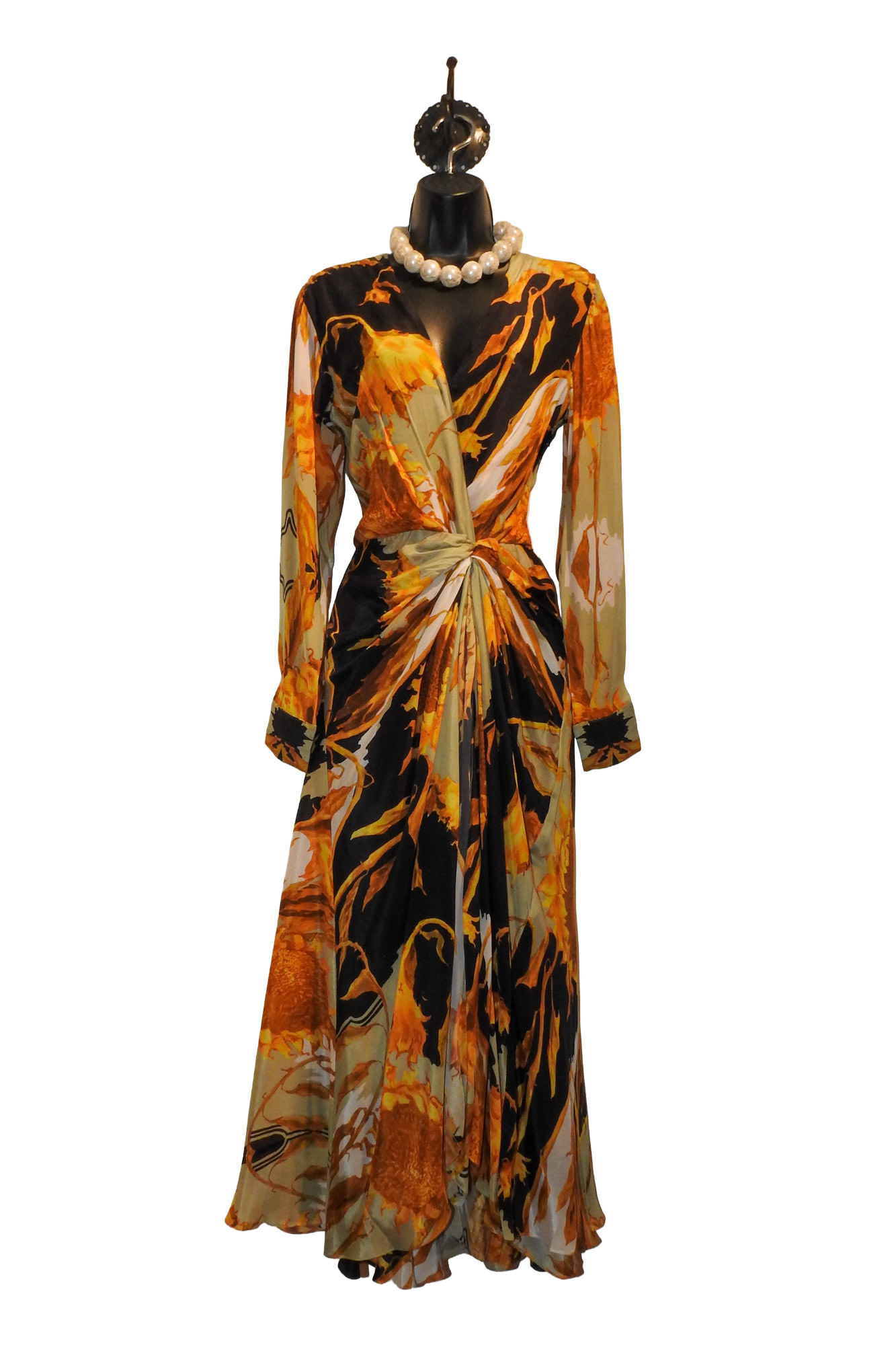 Falguni Shane Peacock Sunflower Dress
