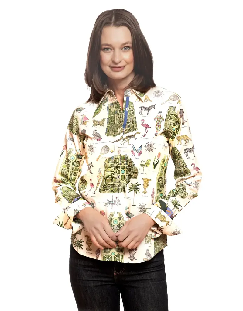 Dizzy Lizzie Rome L/S Shirt