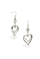 Pewter Couture 1955 Pewter Earrings