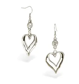 Pewter Couture 1955 Pewter Earrings