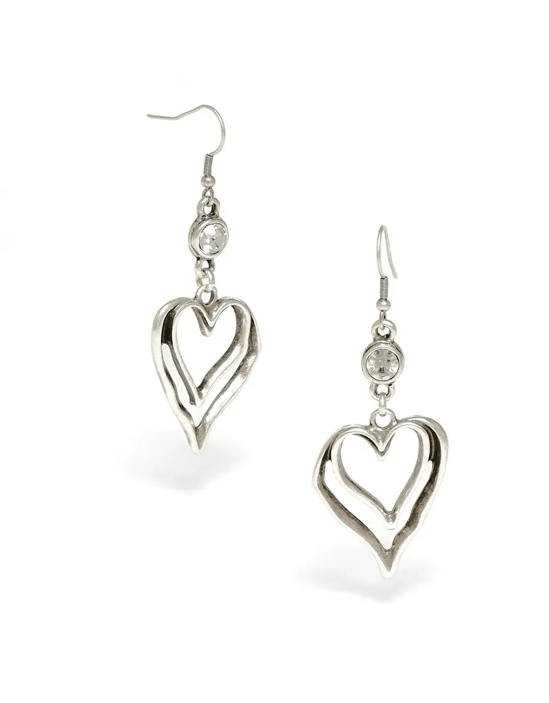 Pewter Couture 1955 Pewter Earrings
