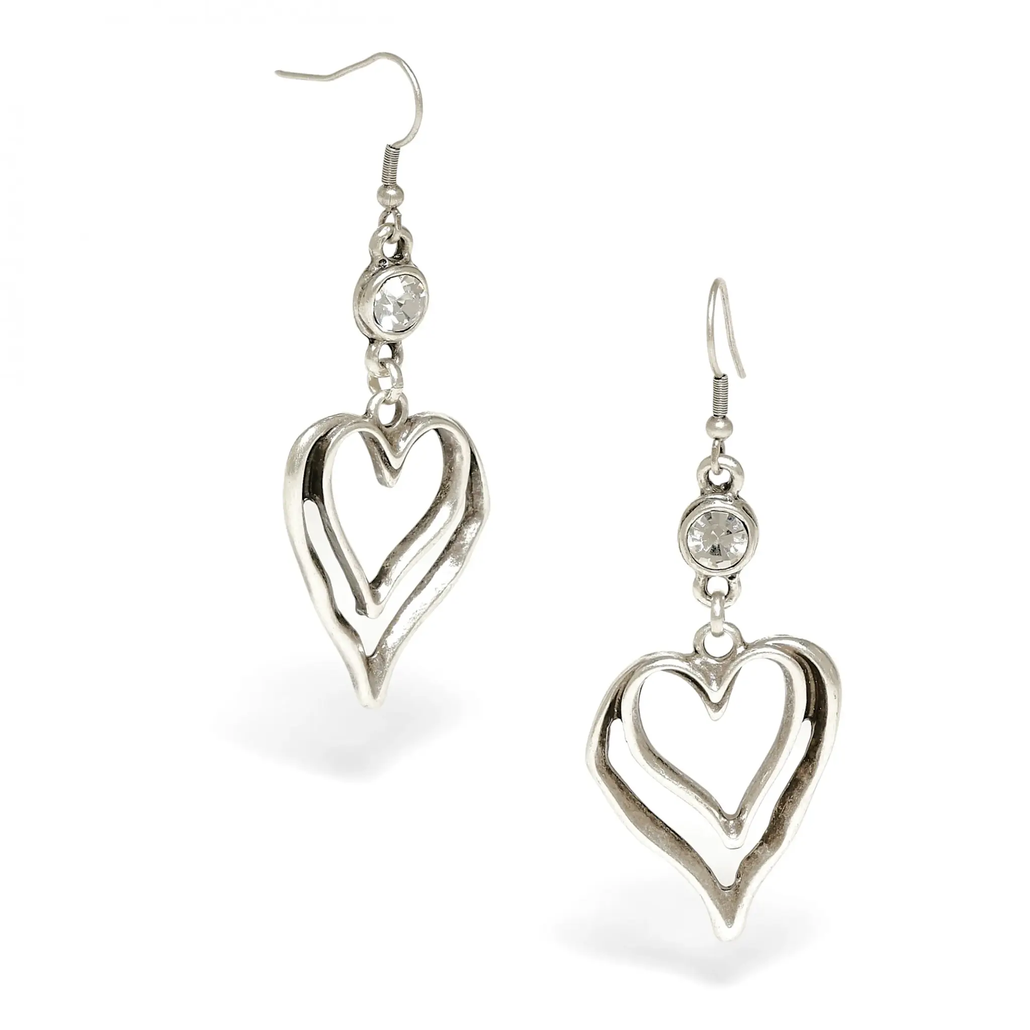 Pewter Couture 1955 Pewter Earrings