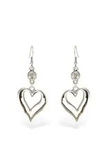 Pewter Couture 1955 Pewter Earrings