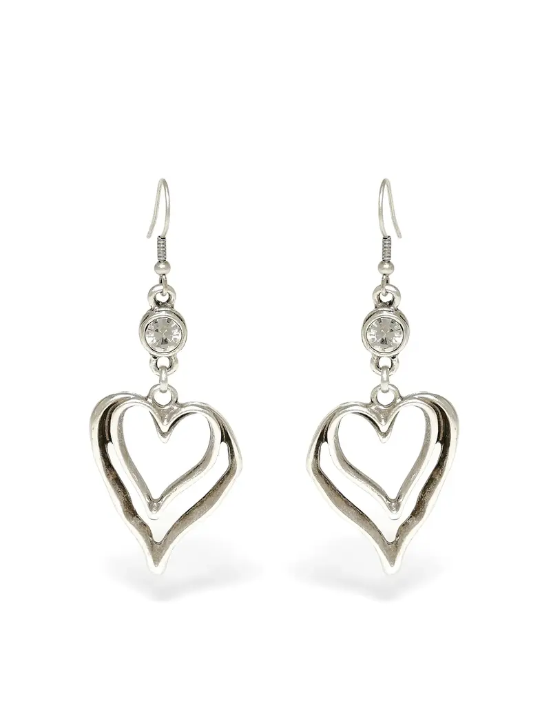 Pewter Couture 1955 Pewter Earrings