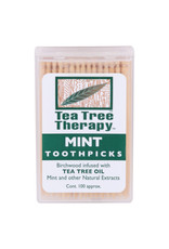 TEA TREE THERAPY TEA TREE THERAPY TOOTHPICKS, MINT, 100 COUNT