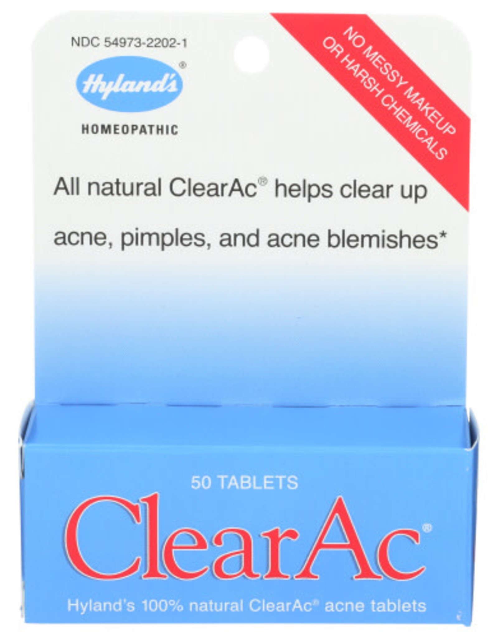 HYLAND'S® HYLAND'S CLEARAC ACNE TABLETS, 50 TABLETS