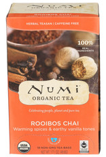 NUMI® NUMI ORGANIC TEA HERBAL TEA, ROOIBOS CHAI, 18 TEA BAGS