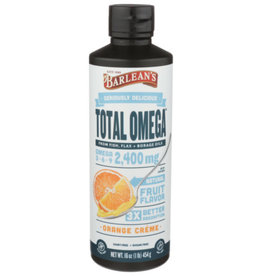 BARLEAN'S BARLEAN'S OMEGA SWIRL 3-6-9 TOTAL OMEGA DIETARY SUPPLEMENT, ORANGE CREAM, 16 OZ.