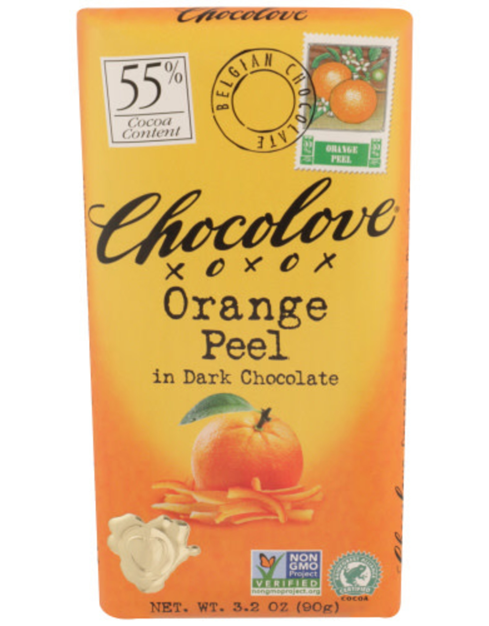 CHOCOLOVE® CHOCOLOVE ORANGE PEEL IN DARK CHOCOLATE , 3.2 OZ.