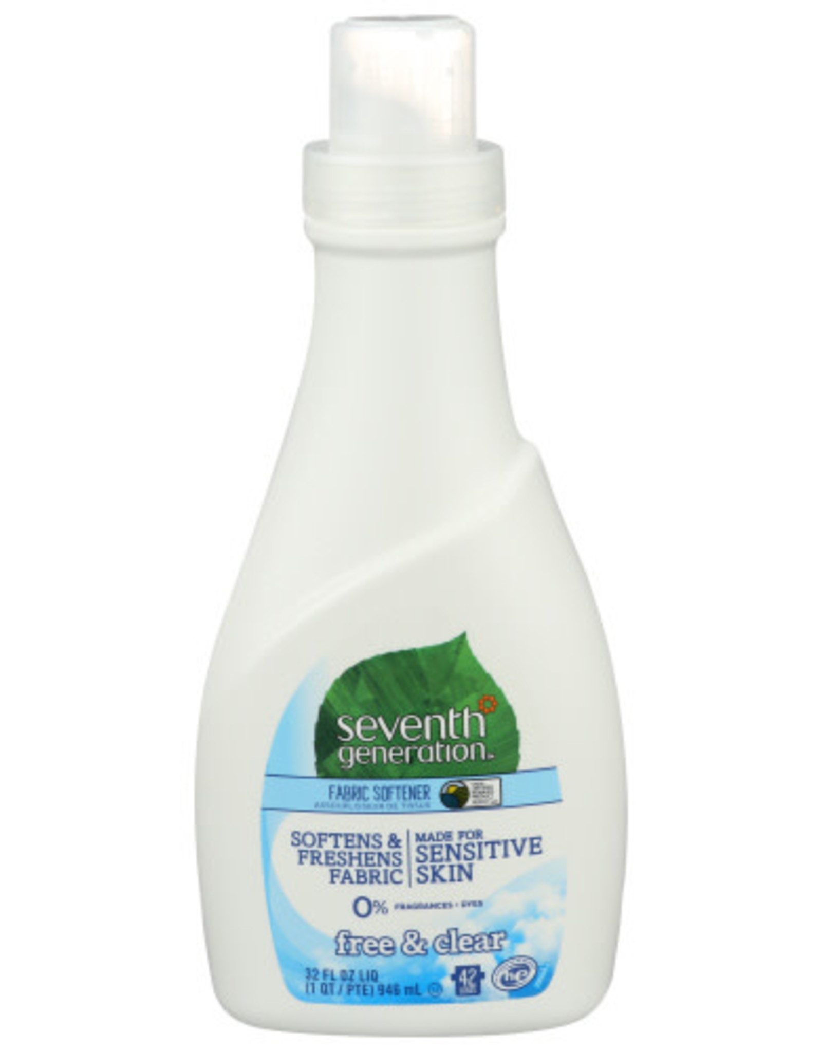 SEVENTH GENERATION SEVENTH GENERATION FABRIC SOFTENER, FREE AND CLEAR, 32 FL. OZ.