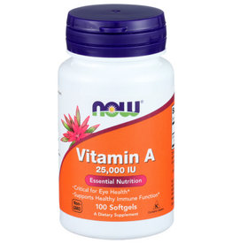 NOW® X Now Vitamin A 25000 Essential Nutrition 100 Softgels